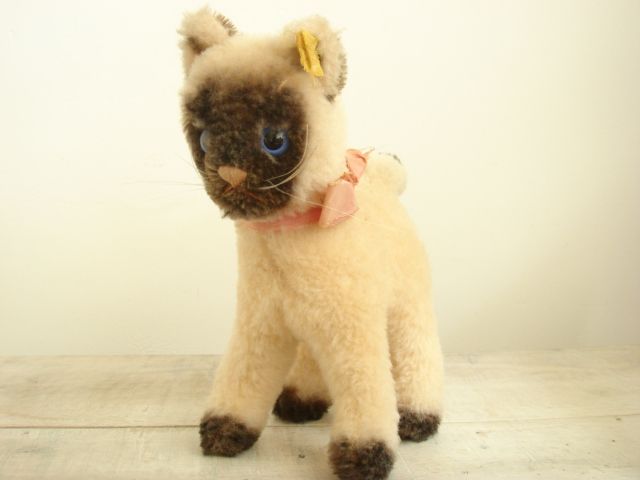 アンティーク シュタイフ Steiff シャム猫のAram Mサイズ