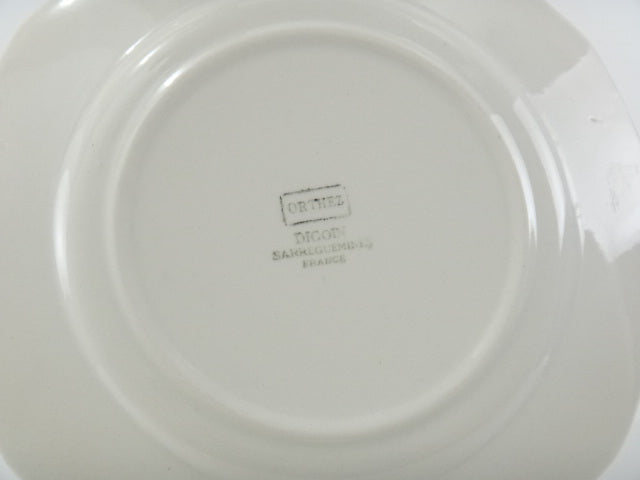 アンティークデザート皿 ORTHEZ DIGOIN SARREGUEMINES製