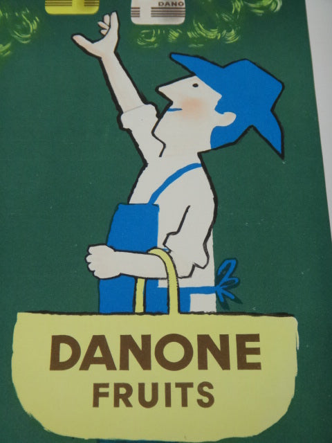 サヴィニャック ダノンヨーグルト ビンテージポスター Savignac DANONE FRUITS