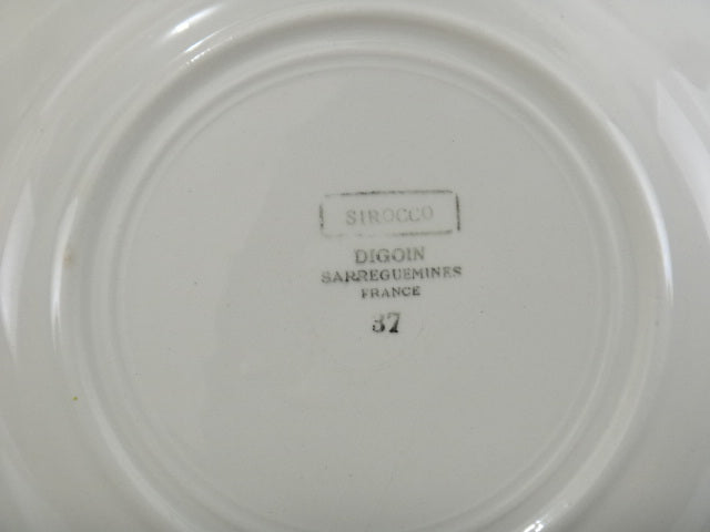 フランス アンティークデザート皿 SIROCCO DIGOIN SARREGUEMINES製