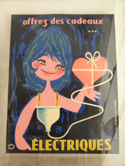 ルフォール・オプノ ヴィンテージポスター  Lefor Openo offrez des cadeaux ELECTRIQUES