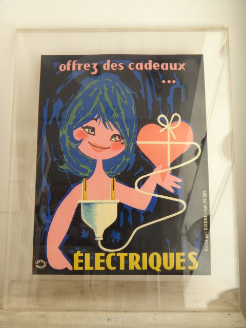 ルフォール・オプノ ヴィンテージポスター  Lefor Openo offrez des cadeaux ELECTRIQUES
