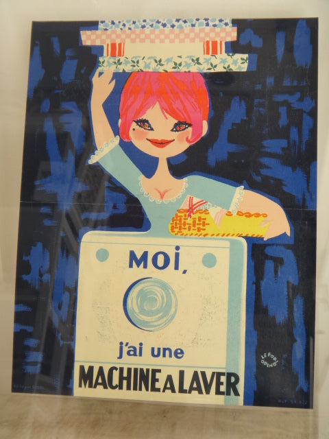 ルフォール・オプノ ヴィンテージポスター  Lefor Openo Moi j'ai une MACHINE A LAVER