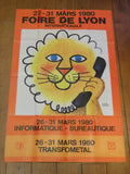 エルベ・モルバン FOIRE DE LYON 1980年 ビンテージポスター