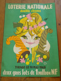 ルフォール・オプノ ヴィンテージポスター  Lefor Openo LOTERIE NATIONALE double CHANCE