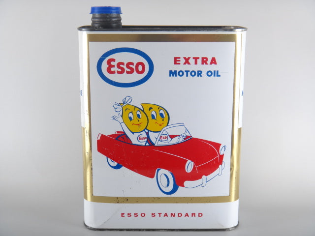 ESSO エッソ ボーイ＆ガール ビンテージ オイル缶