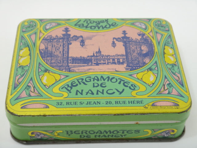 フランス アンティーク キャンディー缶 BERGAMOTES DE NANCY