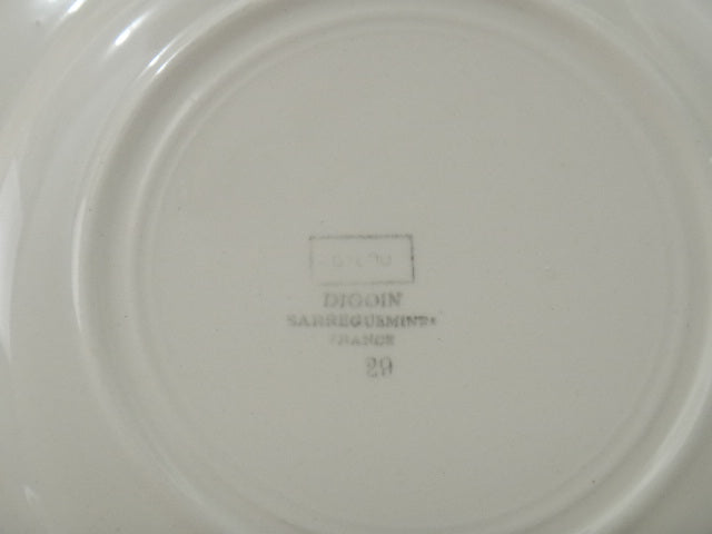 フランス アンティークデザート皿 Dilou DIGOIN SARREGUEMINES