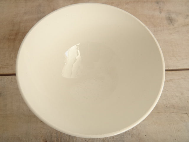 フランス アンティーク カフェオレボウル バラのステンシル Digoin & Sarreguemines製