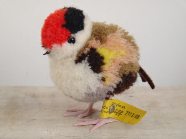 アンティーク シュタイフ 鳥 ポンポン  ミニチュア Steiff