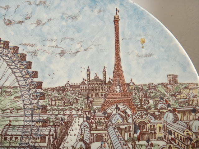 フランス アンティーク 大皿 パリ万博 1900年 Choisy le roi 製
