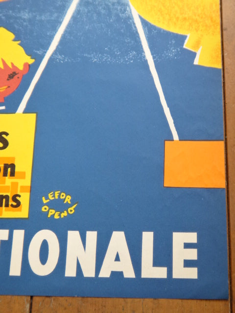 ルフォール・オプノ ヴィンテージポスター Lefor Openo LOTERIE NATIONALE 1957