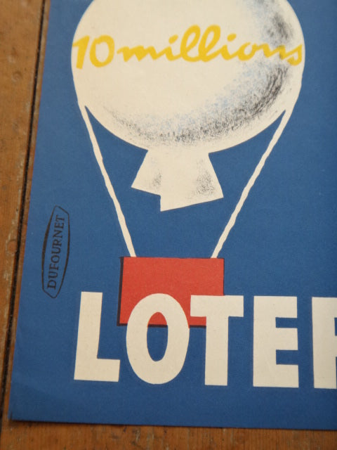 ルフォール・オプノ ヴィンテージポスター Lefor Openo LOTERIE NATIONALE 1957