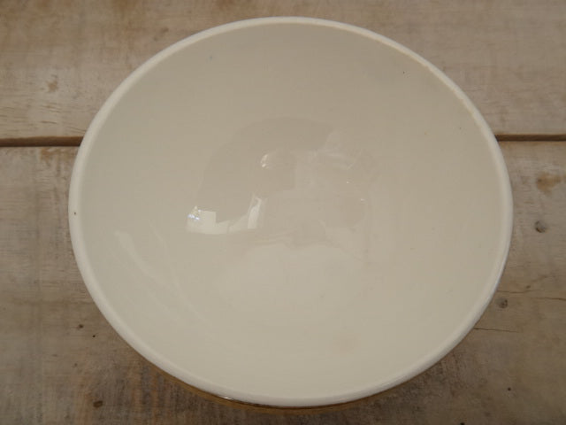 フランス アンティーク プチ カフェオレボウル イエロー レース Digoin & Sarreguemines