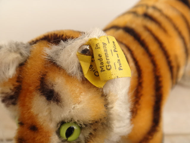 アンティーク シュタイフ トラ Steiff Tiger Cub 14cmサイズ
