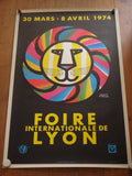 エルベ モルバン ビンテージポスター FOIRE DE LYON 1974年