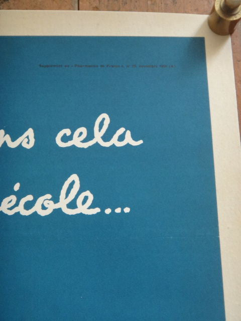 ルフォール・オプノ ヴィンテージポスター Lefor Openo Apprenons cela des l'ecole 1958年