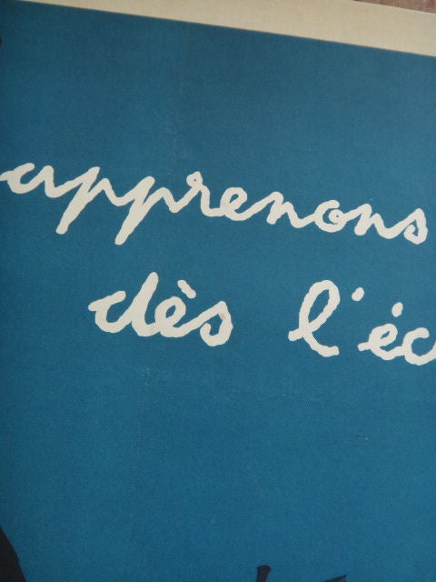 ルフォール・オプノ ヴィンテージポスター Lefor Openo Apprenons cela des l'ecole 1958年