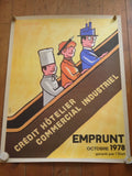 サヴィニャック ビンテージポスター EMPRUNT SAVIGNAC 1978年