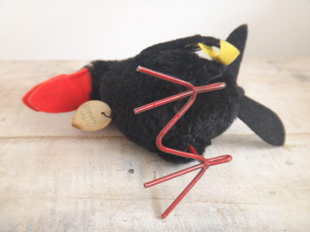 アンティーク シュタイフ カラス ぬいぐるみ Steiff Hucky 12cm