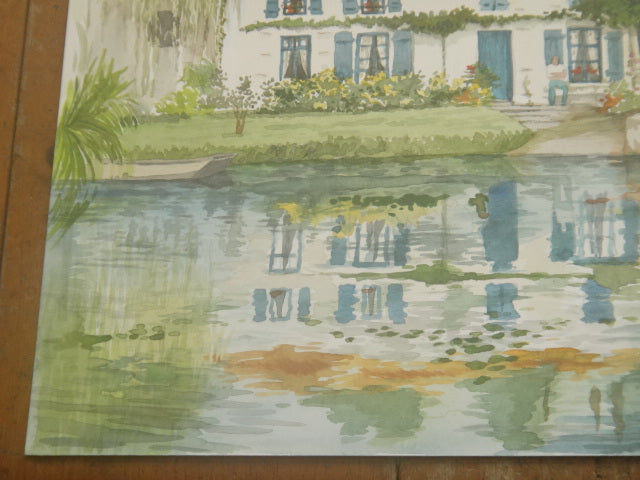 フランス 水彩画 Marais Poitevin by Pascale.F