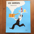 サヴィニャック ビンテージポスター LES VAPEURS TROUVILLE SAVIGNAC