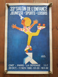 エルベ モルバン ビンテージポスター Salon de L'enfance 1980年 Herve Morvan