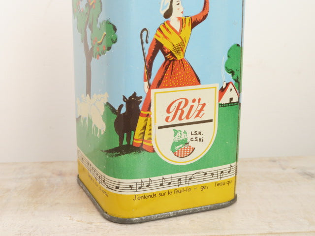 elesca ショコラ アンティーク 缶 Riz 500g