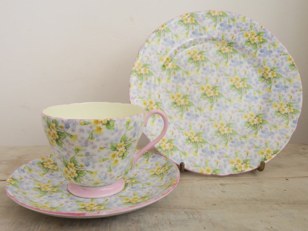 シェリー プリムローズ チンツ ティートリオ SHELLEY Primrose Chintz