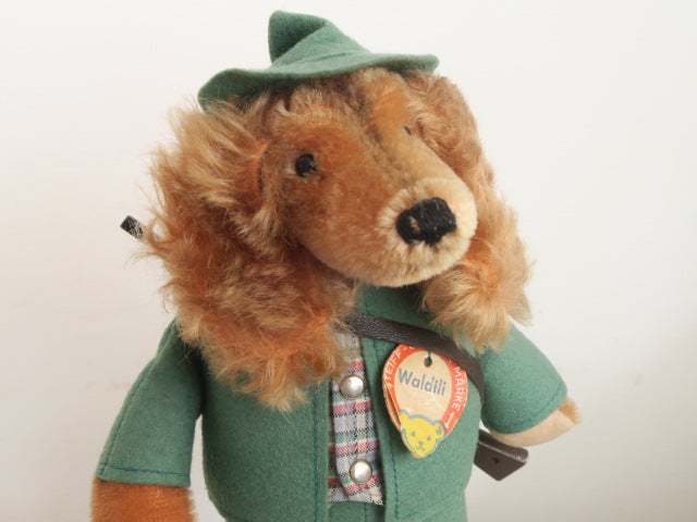 アンティーク シュタイフ ダックスフンド ぬいぐるみ Steiff WALDILI 26cm