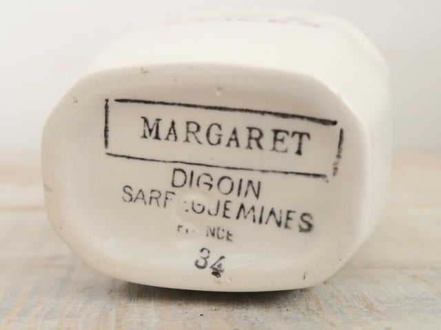 フランス アンティーク キャニスター スパイス入れ MARGARET EPICES Digoin Sarreguemines