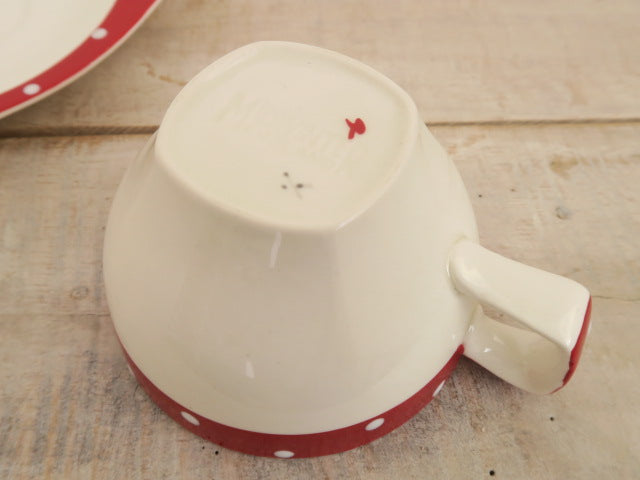ミッドウィンター レッドドミノ デミタスカップ＆ソーサー MIDWINTER RED DOMINO