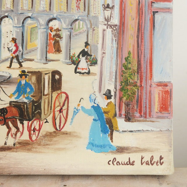 Claude Tabet パサージュ デ アルカード 油絵 油彩画