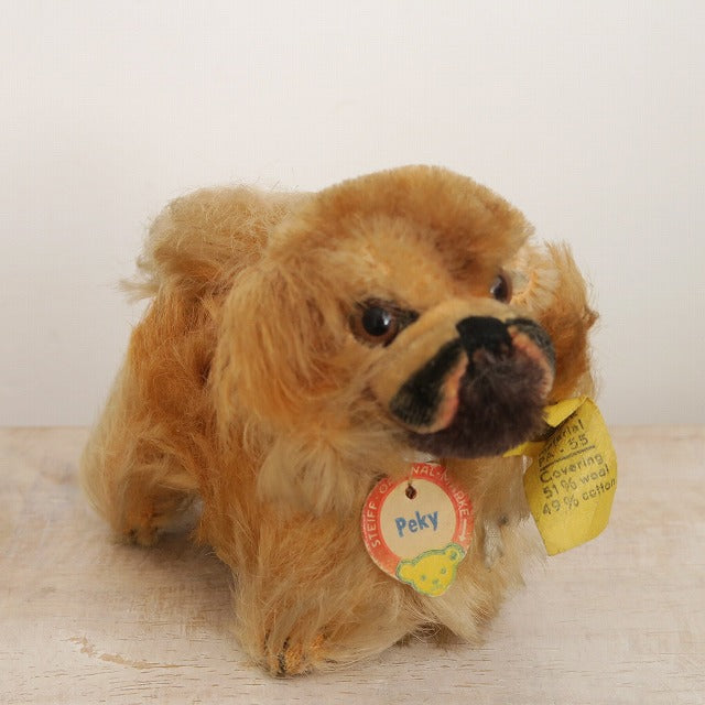 アンティーク シュタイフ ペキニーズ Steiff Peky 10cm