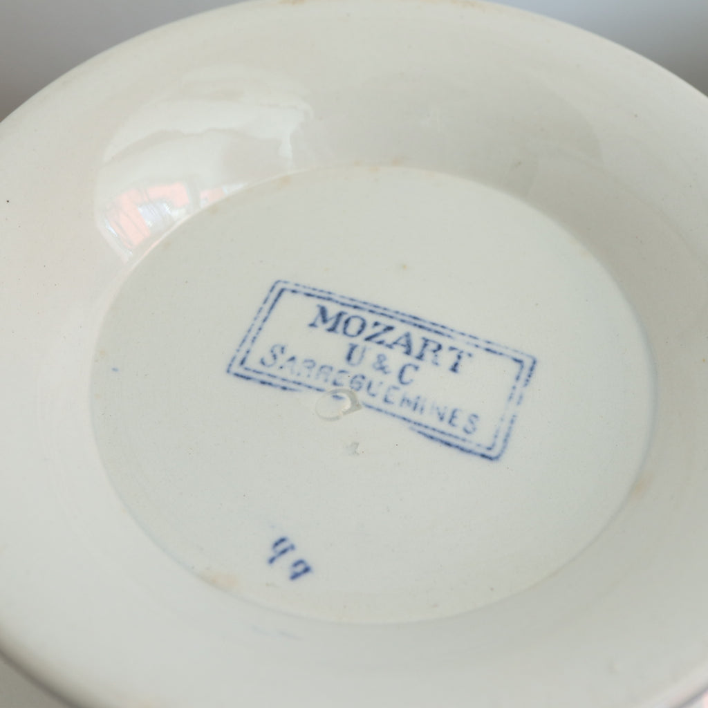 アンティーク プチ スーピエール レギュミエ モーツァルト MOZART フランス サルグミンヌ製 U&C SARREGUEMINES