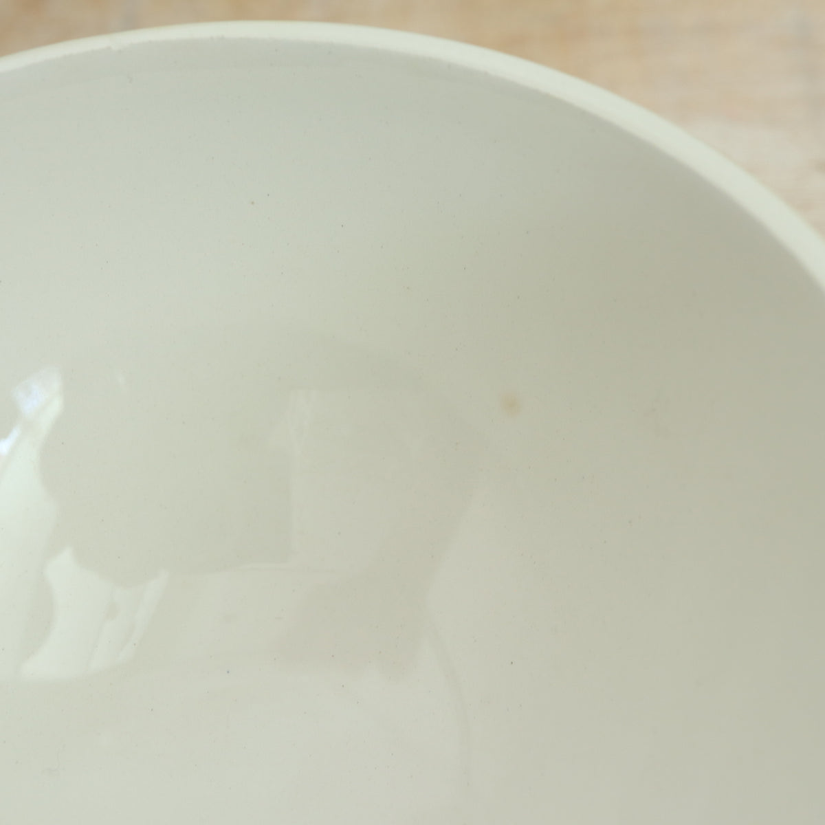 アンティーク プチ カフェオレボウル オレンジブラウン ウロコ Moulin des Loups製