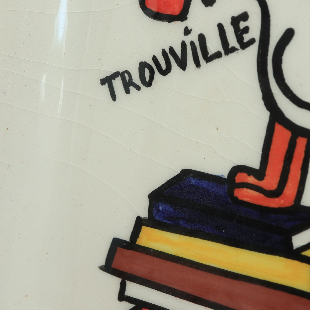 サヴィニャック トゥルーヴィル 絵皿 TROUVILLE SUR LIVRES SAVIGNAC
