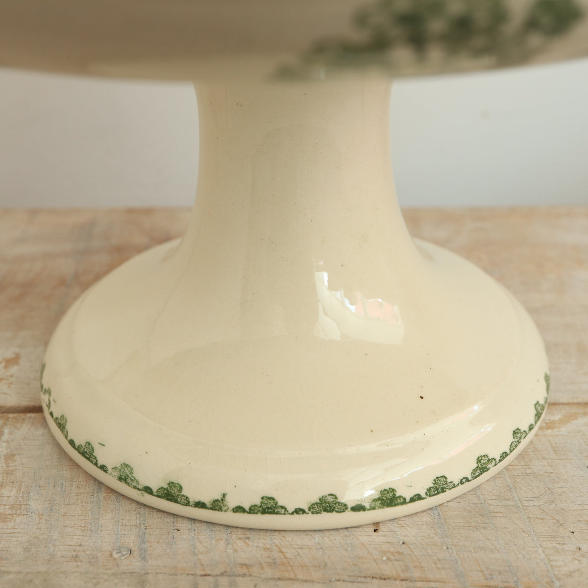 アンティーク コンポティエ ゼラニウム GERANIUM フランス サルグミンヌ製 U&C SARREGUEMINES