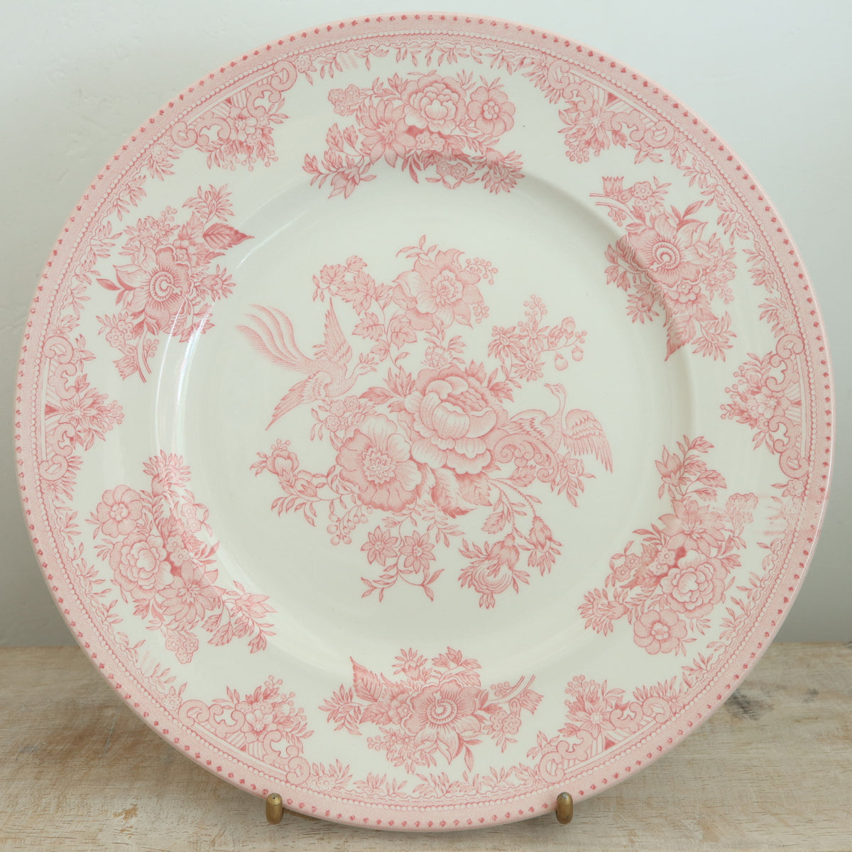バーレイ Burleigh ピンクアジアティックフェザンツ プレートM 22cm