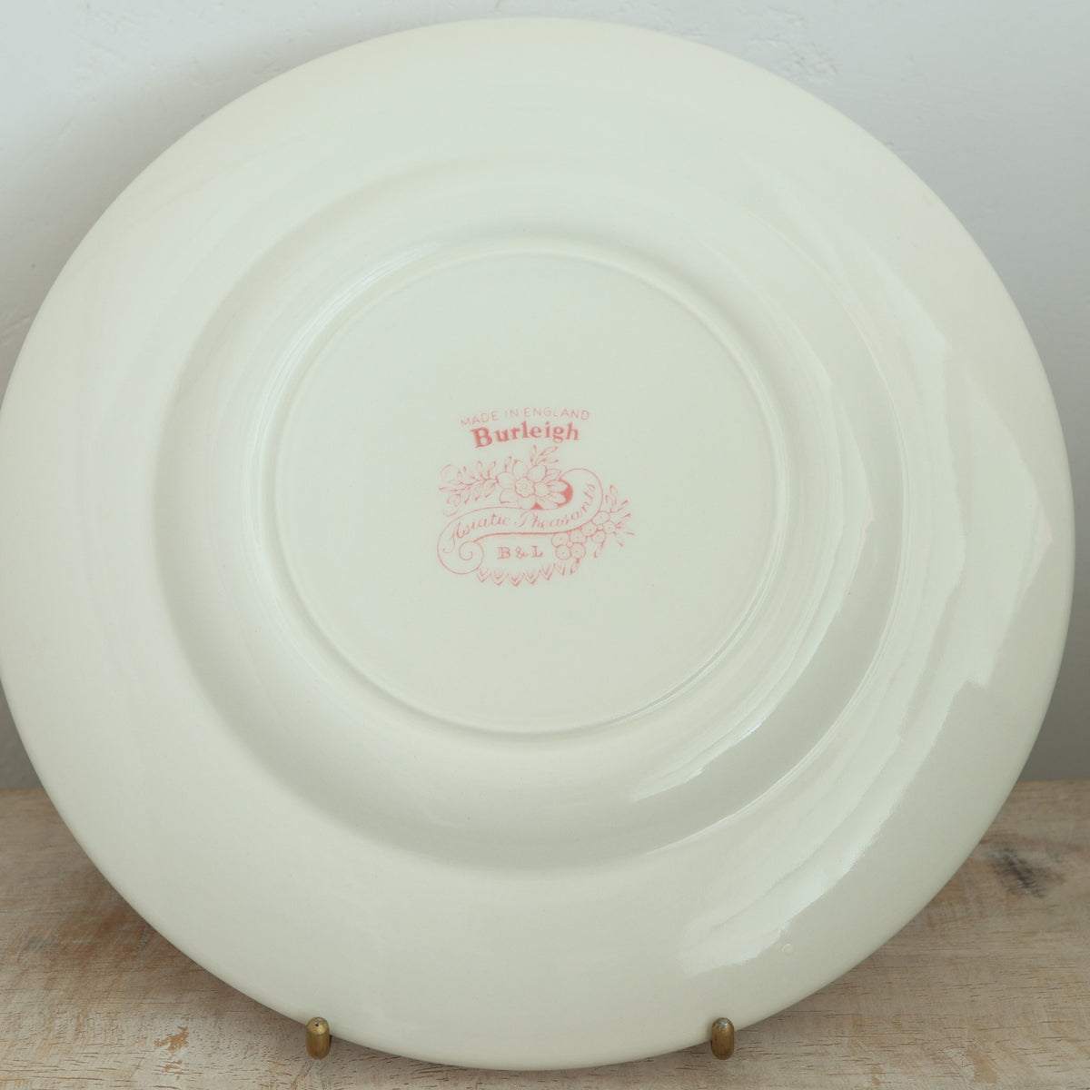 バーレイ Burleigh ピンクアジアティックフェザンツ プレートM 22cm