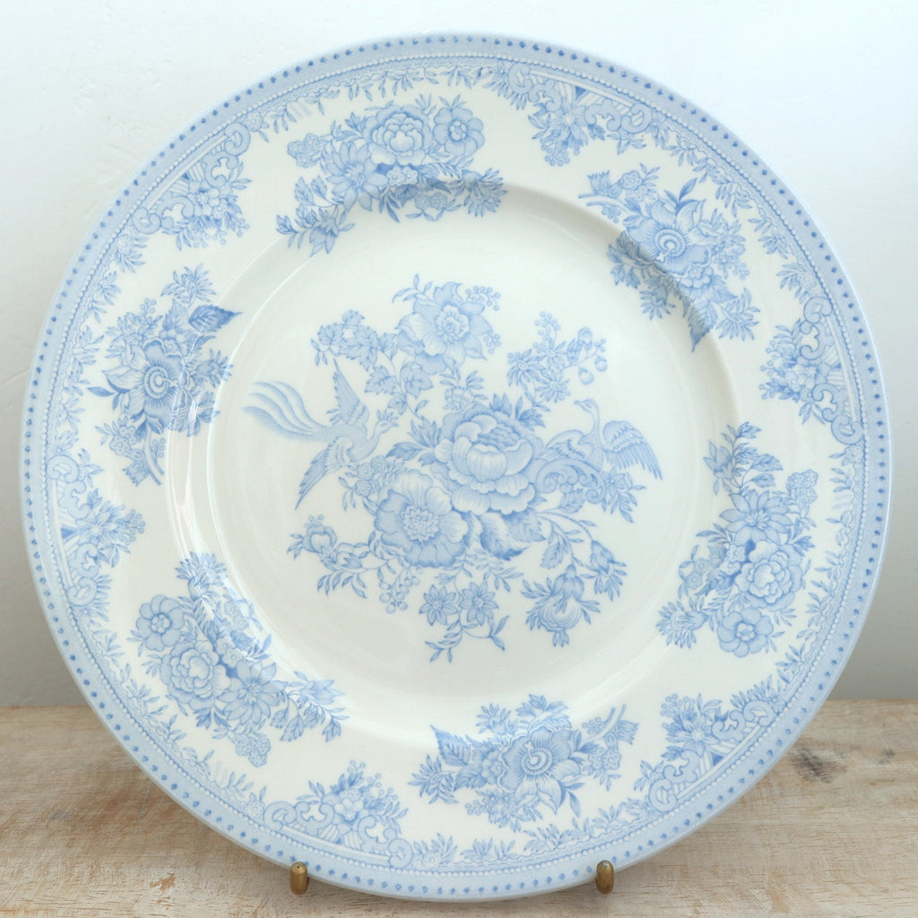 バーレイ Burleigh ブルーアジアティックフェザンツ プレートM