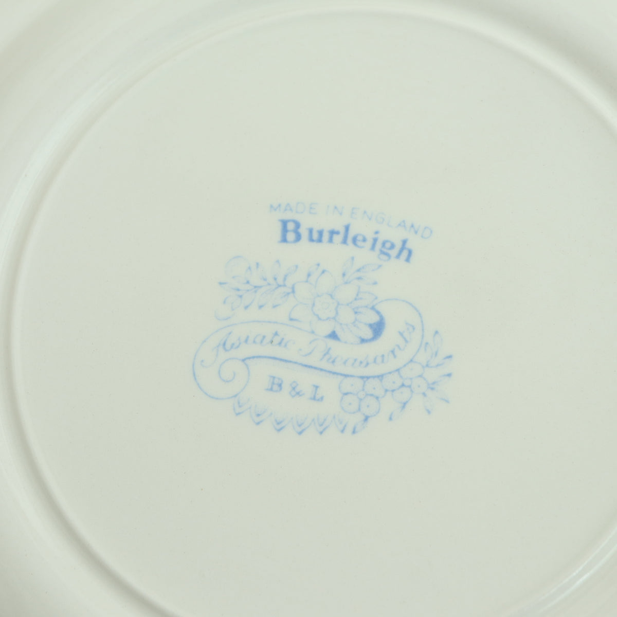 バーレイ Burleigh ブルーアジアティックフェザンツ プレートM