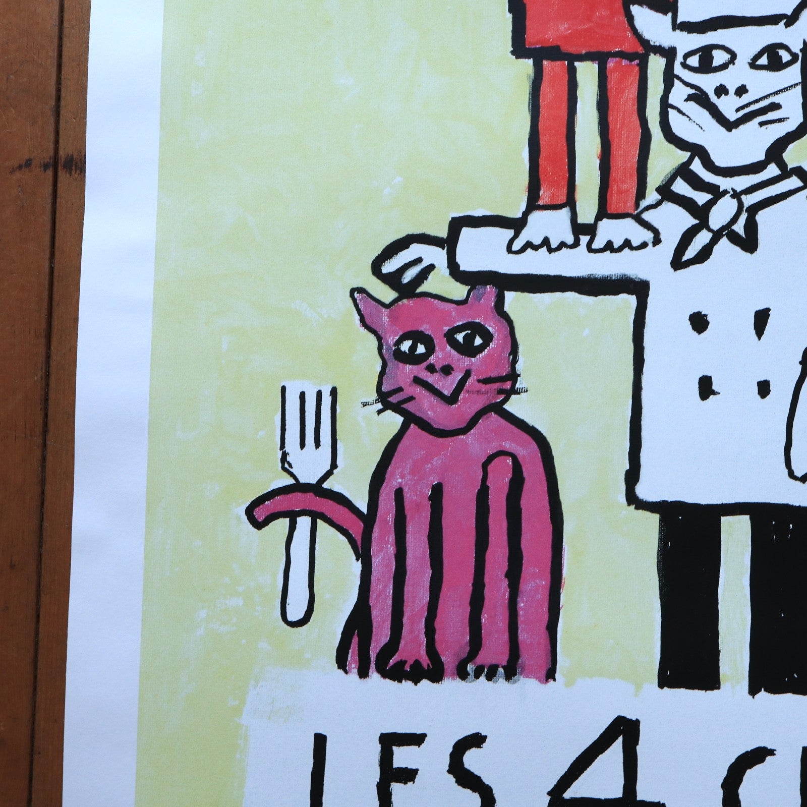 サヴィニャック 4匹のネコ ヴィンテージポスター LES 4 CHATS Savignac