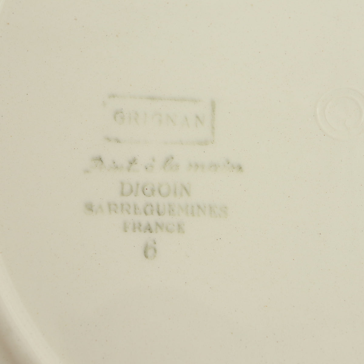 アンティーク プレート 皿 グリニャン GRIGNAN フランス サルグミンヌ製  DIGOIN SARREGUEMINES