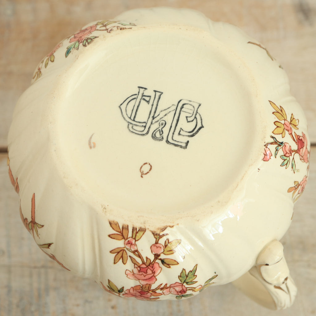 アンティーク クレミエ ルイ15世 クリーマー LOUIS XV フランス サルグミンヌ製 U&C SARREGUEMINES