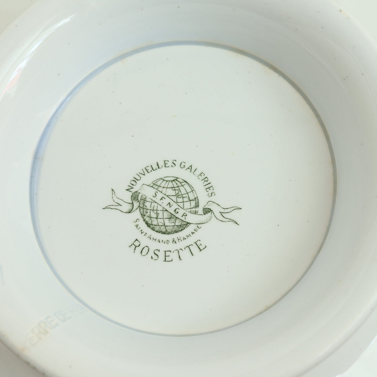 アンティーク コンポティエ ロゼット ROSETTE フランス サンタマン製 SAINT AMAND