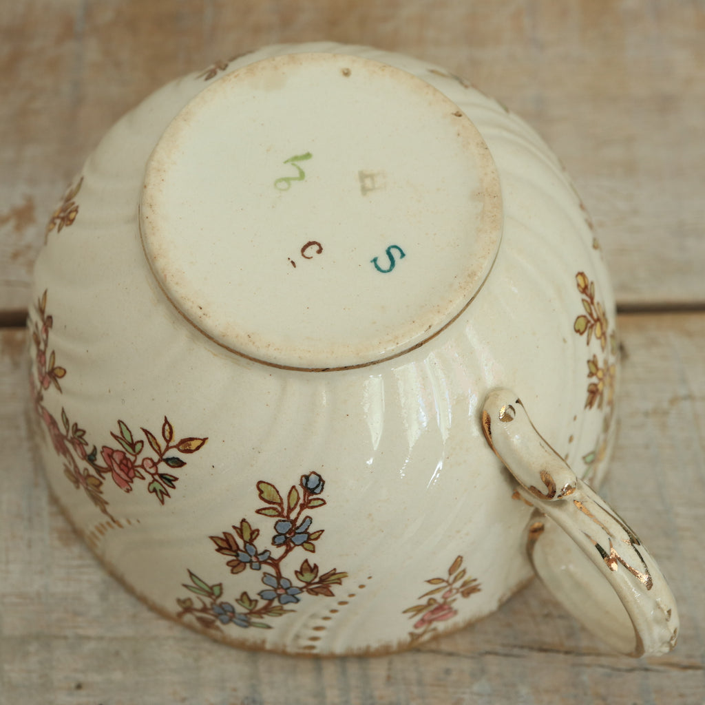 アンティーク カップ＆ソーサー ルイ15世 LOUIS XV フランス サルグミンヌ製 U&C SARREGUEMINES