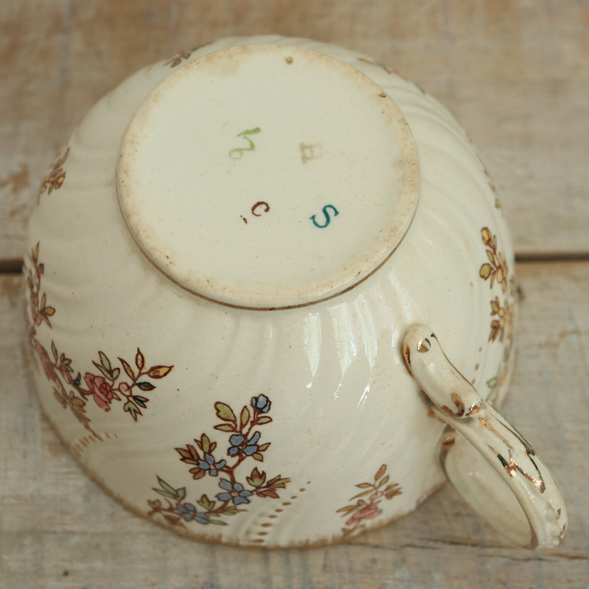 アンティーク カップ＆ソーサー ルイ15世 LOUIS XV フランス サルグミンヌ製 U&C SARREGUEMINES