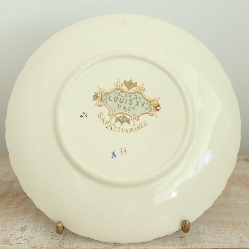 アンティーク カップ＆ソーサー ルイ15世 LOUIS XV フランス サルグミンヌ製 U&C SARREGUEMINES