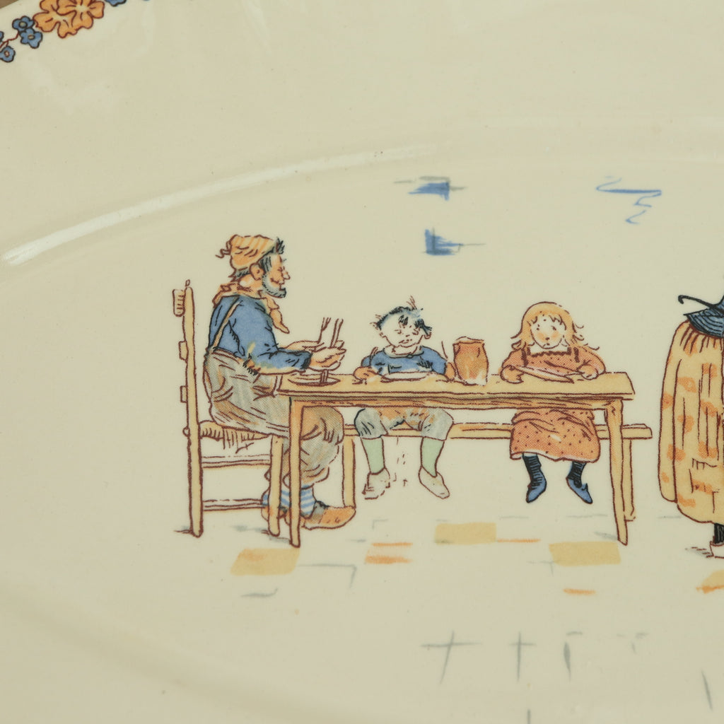 ENFANTS RICHARD ヴィンテージ ラヴィエ オーバル皿 フランス サルグミンヌ製 SARREGUEMINES